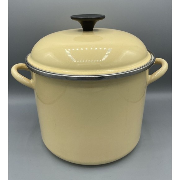 Le Creuset Kitchen Vintage Le Creuset Stock Pot Enamel Over Steel 6